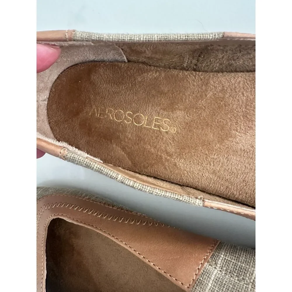 AEROSOLES Tan and Beige Women’s Flats